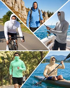 Sudadera de Pesca Personalizada para Hombre con Protección Solar UPF 50, Camisa de Pesca de Manga Larga de Poliéster, Ropa de Pesca Transpirable para Exteriores - Product Image 6
