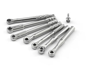 Clé à cliquet pour implants dentaires de haute qualité, à manche long de 4,0 mm, carrée, en acier inoxydable, certifiée CE ISO13485, manuelle, qualité A+ - Product Image 2
