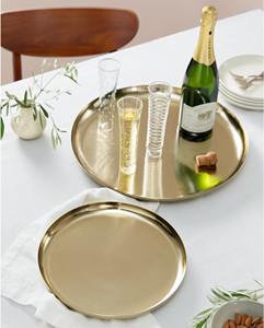 Hermosas Bandejas de Aluminio de Lujo para Servir Frutas, Centros de Mesa Ecológicos Hechos a Mano para Bodas con Diseño Moderno por KRAFT WORLD - Product Image 4