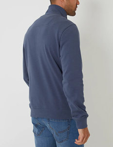 High Quality 100% Cotton Men's Quarter Zipper Winter <b>Sweatshirt</b> with Embroidered Custom Logo Oversized Heavyweight Hip Hop - Product Image 4