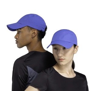 Nueva llegada, gorra deportiva al por mayor con logotipo personalizado, 5 paneles, nailon, sin estructura, impermeable, con orificios cortados a láser, gorra para correr, hecha en Bangladesh - Product Image 6