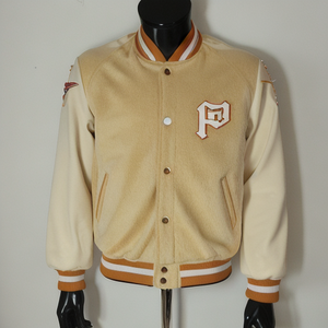 Vestes de haute qualité pour hommes, sur mesure, style vintage, veste bomber avec logo imprimé, denim/polyester, grandes tailles - Product Image 2