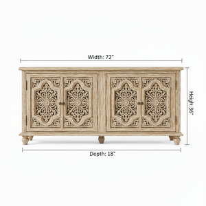 Excellent Quality Minimalist Wooden <b>Sideboard</b> Cabinet with Large Storage Capacity for Dining Room Available At Best Price - Product Image 3