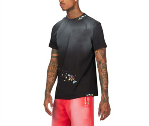 ชุดเสื้อผ้าลำลองฤดูร้อนคุณภาพพรีเมียมสำหรับผู้ชาย เสื้อยืดโอเวอร์ไซส์พร้อมโลโก้สั่งทำ และกางเกงขาสั้นผ้าฝ้ายเนื้อนุ่ม ชุด 2 ชิ้น - Product Image 2