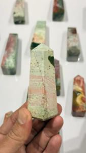 Torre de Cristal de Jaspe Unicornio Natural, Obelisco de Piedra Preciosa Pulida, Piedra Curativa para Reiki, Meditación y Decoración del Hogar - Product Image 3