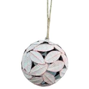 Artículo decorativo colgante de hierro con revestimiento de polvo blanco terminado para decoración del hogar y otras decoraciones navideñas - Product Image 2