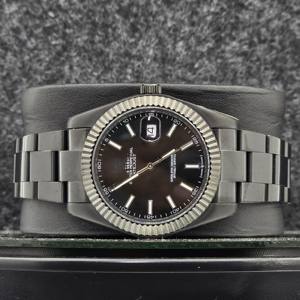 Reloj Automático de Lujo para Hombre, Correa de Acero Inoxidable de 16 mm, Cristal de Zafiro, Esfera de 41 mm, Visualización de Fecha, 10 Agujas - Product Image 1