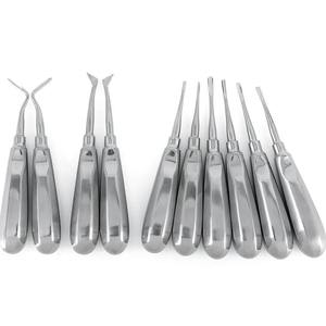 Élévateur dentaire pour extraction, élévateur de luxeur de racine courbé en acier inoxydable, kit de soins bucco-dentaires pour laboratoire dentaire - Product Image 4
