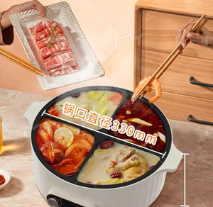 Olla Eléctrica Personalizada para 4 Personas, 6L, de Aleación, con Vidrio Templado, Control de Temperatura, Ahorro de Energía, Revestimiento Antiadherente, para el Hogar - Product Image 4