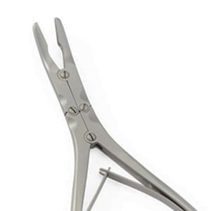 Pinza de corte ortopédica manual de doble acción Beyer Bone Rongeur, de acero inoxidable alemán, acabado Dall, instrumentos quirúrgicos - Product Image 2