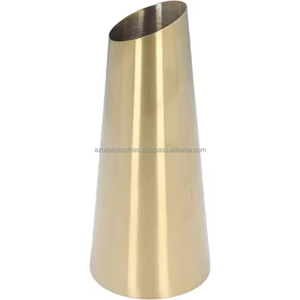 Modern Design Metal Casted <b>Vase</b> Metal Flower <b>Vases</b> Flower Arrangement <b>Vase</b> <b>Gold</b> Wedding Decor for Home by Azora industries - Product Image 4