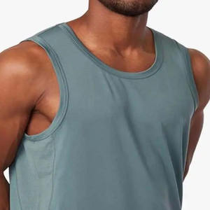 เสื้อกล้ามคัสตอมคุณภาพสูง ทรงเข้ารูป ผ้าริบ สำหรับผู้ชาย วิ่ง ออกกำลังกาย สตรีทแวร์ เสื้อยืด - Product Image 6