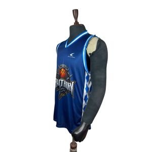 Camiseta de Baloncesto Personalizada al por Mayor para Hombre, sin Mangas, Cuello en V, Sublimada, Forro de Malla de Poliéster, Ajuste Atlético, Ropa Deportiva para Equipo - Product Image 2