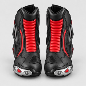 Bottes courtes de moto conçues par des experts, matériaux durables, fermeture sécurisée et soutien confortable pour les motards sur route - Product Image 4