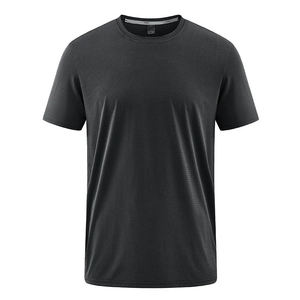 T-shirt Premium Noir Col Rond Manches Longues Rayures Jaunes sur les Manches Coupe Oversize Streetwear Écologique Logo Personnalisé sur le Devant - Product Image 4