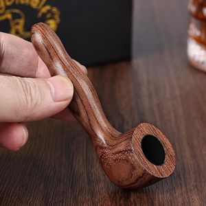 Ensemble de pipes à tabac en bois – Pipe de style billard classique avec tige droite, coffret cadeau et accessoires complets, convient aux débutants - Product Image 3