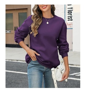 Sweat-shirt en coton pour femme, col rond, manches longues, coupe oversize, confortable, de luxe, meilleur prix, fabriqué au Bangladesh - Product Image 4