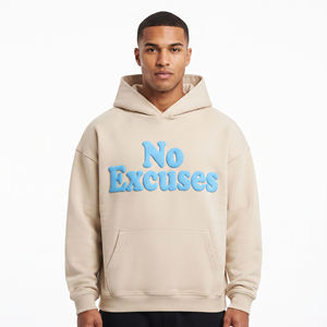 Sweat-shirt à capuche surdimensionné personnalisé pour homme, imprimé 3D en relief, en molleton épais, style streetwear, fabricant de vêtements en gros - Product Image 1