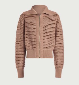 Vertical Rib Women's Knitted Zipper Sweater - Slimming Winter Pullover - Soft Warm Female Solid Color Fashion <b>Jumper</b> Breathable - Product Image 1