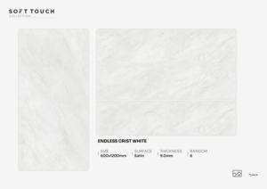 Azulejos de porcelana con superficie satinada de grado exportación, tamaño 600x1200, azulejos de gran formato de lujo para uso residencial y comercial. - Product Image 3