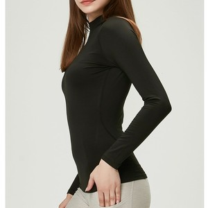 Camiseta de Manga Larga con Cuello Alto para Mujer, Color Azul Marino, Transpirable, de Secado Rápido, para Montar a Caballo, Nueva Llegada 2026 - Product Image 5