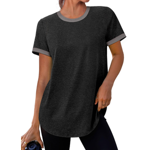 Camisetas de Fitness para Mujer, Moda Verano 2026, Venta al Por Mayor con MOQ Bajo, el Mejor Diseño, Camisetas de Gimnasio para Mujer - Product Image 1