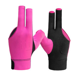 Custom Manufacturers Wholesale Low Price 3 Finger Snooker Gloves Left or Right Hand Billiard Pool Cue Gloves - Product Image 6