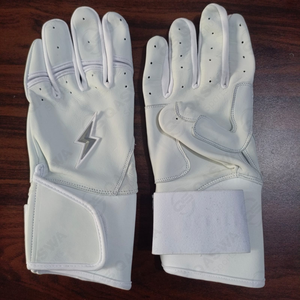 Gants de frappeur de baseball professionnels haut de gamme 100 % cuir Cabretta, manchette longue, protection du poignet, adhérence douce, pour hommes adultes, personnalisables - Product Image 1