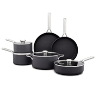 Juego de utensilios de cocina de hierro puro ecológico 100% con mango de acero para servir juego de cocina Base pesada de hierro para el hogar Hotel y restaurante