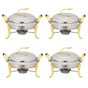 Sopera de metal pesado estilo vintage retro, botes para salsa de acero inoxidable indio con diseño de plantas para cocina doméstica, venta al por mayor - Product Image 3