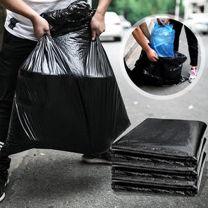 Outdoor Rubbish Bag In Rolls Polyethylene Refuse <b>Sacks</b> Biodegradable Big <b>Black</b> Industrial 8 13 33 40 50 65 95 Gallon Trash Bag - Product Image 2