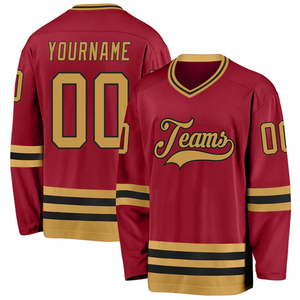 Camisetas de Hockey del Equipo de EE. UU., Ropa Deportiva Personalizada, Prendas de Hockey sobre Hielo Impresas, Poliéster/Nailon Transpirable, Cuello en V, Secado Rápido, Personalizadas - Product Image 1