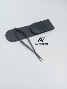 Tijeras de Maquillaje para Cejas, Color Negro Plasma, Hoja Curva Afilada, con Logotipo Personalizado, Tijeras Personalizadas para Manicura Rusa - Product Image 2