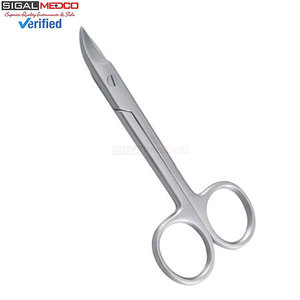 Ciseaux manuels courbés 6 Crown Beebee 4.25, instruments de chirurgie générale pour la coupe de tissus fins dans les procédures opératoires cliniques - Product Image 5