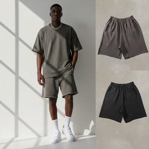 Shorts décontractés en coton respirant pour hommes, coupe ample, séchage rapide, confortables, grandes tailles, vente en gros - Product Image 2