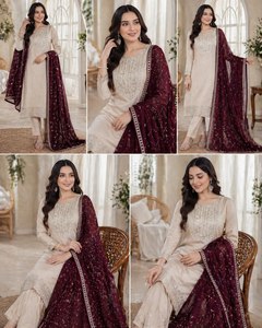WOMEN S PURE VICHITRA <b>SILK</b> <b>KURTA</b> SETS - Product Image 6