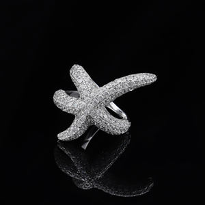 <b>Mens</b> 925 <b>Sterling</b> <b>Silver</b> Gothic Cross <b>Ring</b> with Lab Grown Diamonds Lightweight Iced Out Statement Luxury Bold Jewelry Gift Idea - Product Image 3