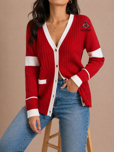 Suéter de Algodón con Textura Bordada de la Hermandad Griega Delta Sigma, Ropa Personalizada al por Mayor de HMR, Accesorios Griegos Universitarios - Product Image 5