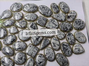 พิโนลิธแจสเปอร์สลักจี้100% ทองเหลืองพินอลิธคุณภาพสูงขายส่ง - Product Image 2