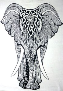 Wall Hanging Tapestry Poster Small Cotton Animal Print <b>Stand</b> Elephant Beautiful <b>Door</b> Decor Multiple Colors By Indian Consigners - Product Image 3