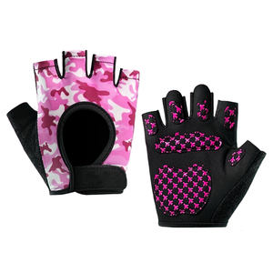 Gants de sport demi-doigts pour hommes et femmes, paume rembourrée, antidérapants, respirants, anti-humidité, pour la musculation, le cyclisme et les sports - Product Image 2