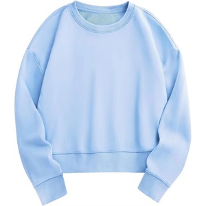 Wholesale 100% Cotton Winter OEM Custom WoMen's Crewneck <b>Pullover</b> Sweater Plain Knit <b>Pullover</b> <b>Jumpers</b> Sweater for women - Product Image 1