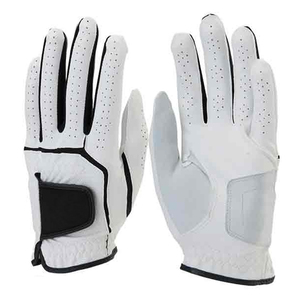 Nouveaux gants de golf unisexes en cuir véritable blanc, antidérapants, design à enfiler, cuir de mouton de la meilleure qualité pour les gants - Product Image 4