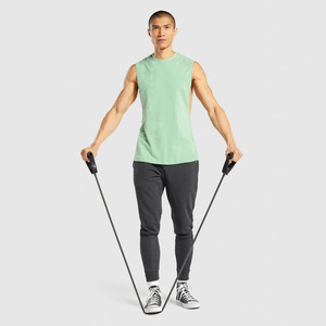Camiseta deportiva sin mangas para hombre a bajo precio, ropa de verano de alta calidad, transpirable y personalizable, con servicios OEM y ODM. - Product Image 4