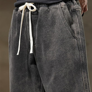 Vêtements pour hommes, mode denim, coupe skinny, coupe ample, extensible, 100% coton, style streetwear tendance, jeans confortables, vêtements décontractés - Product Image 4