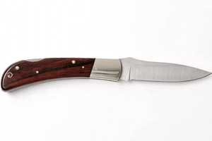 Cuchillo de Cocina Plegable Portátil con Hoja de Acero Inoxidable de Alto Contenido de Carbono y Mango Ergonómico de Madera de Palisandro, Compacto, para Bricolaje y Uso Culinario OEM - Product Image 5