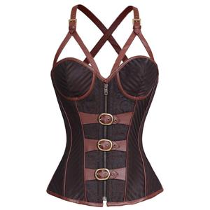 Corsets Vintage pour Femmes, Sexy, Sculptants, Respirants, Modernes, en Brocart, pour Grandes Tailles - Product Image 1