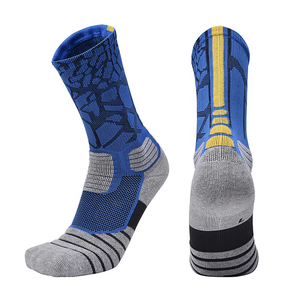 Athletic Crew <b>Socks</b> Red Gray Solid Spandex Digital Printing Breathable Knitted Basketball for Adults Winter Wear - Product Image 5