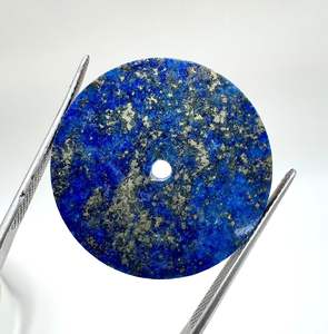 Esfera de reloj de lapislázuli natural, plana, tamaño 31.50 mm, grosor 0.9 mm, esfera para reloj - Product Image 5