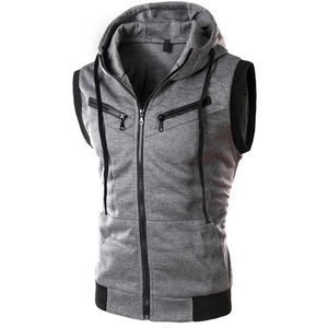 Hoodie sans manches confortable pour homme, tissu respirant et léger, vêtements de sport pour la gym et le fitness - Product Image 6